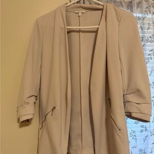 cream blazer